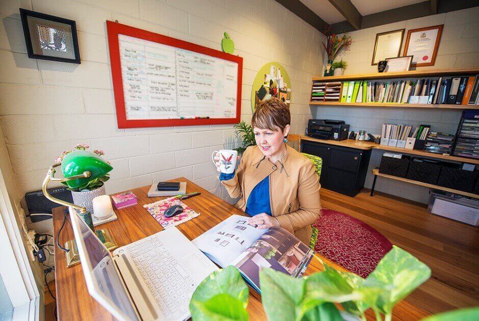 How to introduce colour & beautiful things into home office